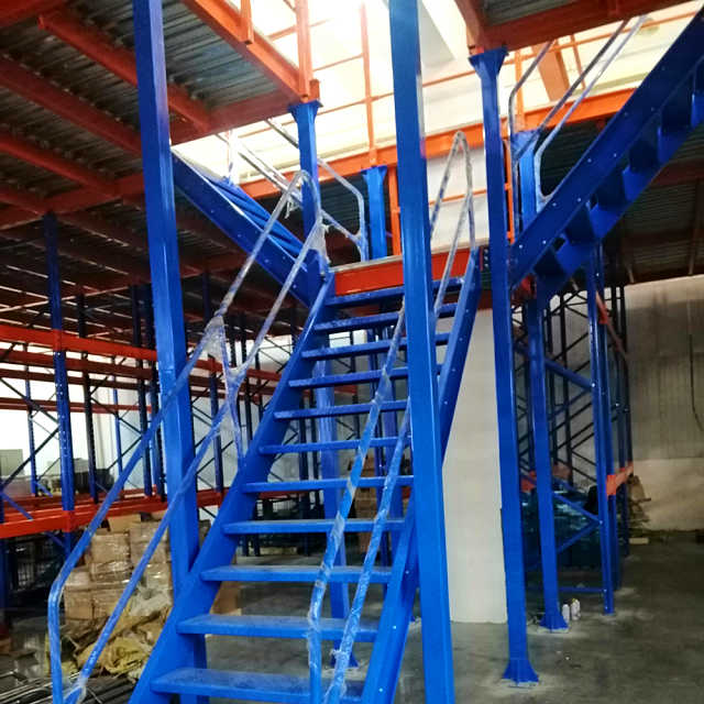 Customized High Load Capacity Metal Industrial Rack Supported Mezzanine