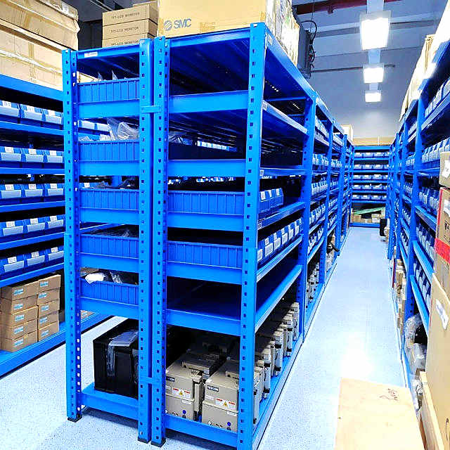 Corrosion Protection Auto Parts Light Duty Shelving With Plastic Bin 