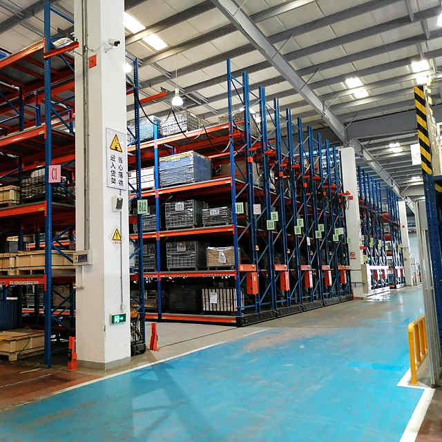 Customized Metal Electric Mobile Racking for Pallet Storage